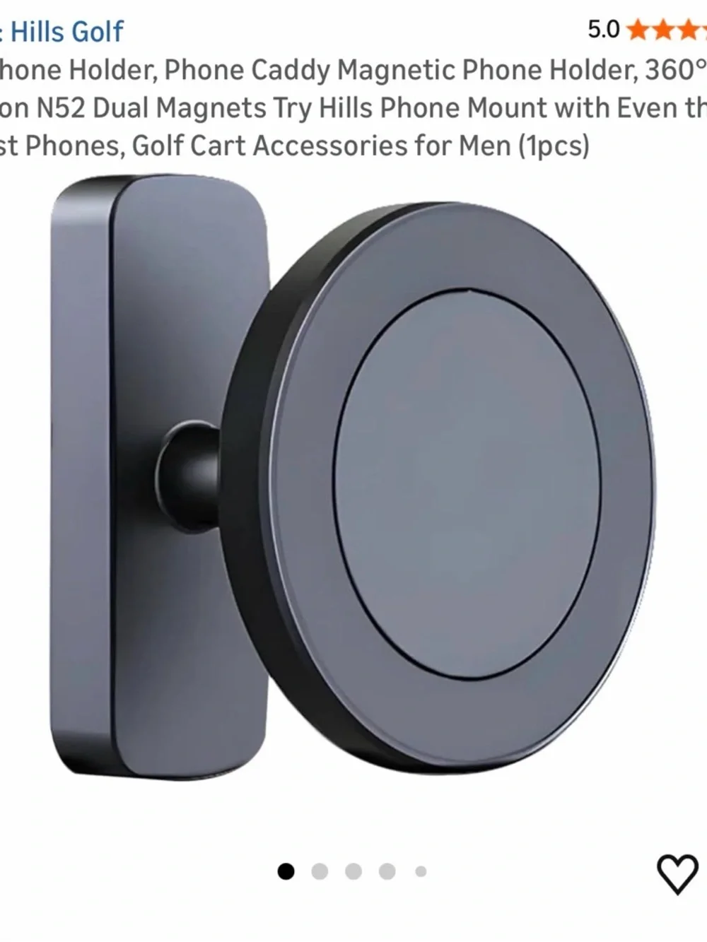 Magnetic Phone Mount Holder for golf cart